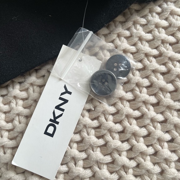 DKNY Wool Blend Double Breasted Pea Coat - Picture 3 of 8